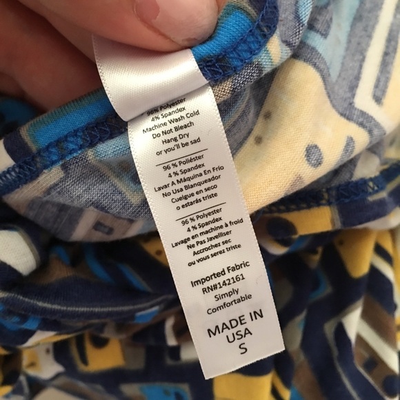 LulaRoe Blue Classic T Cassette Shirt size S - Picture 6 of 6